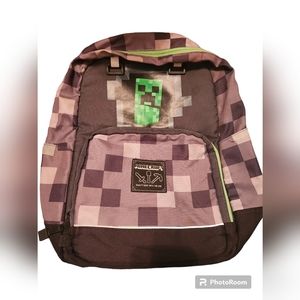 Minecraft Backpack Kids Children Video Game School Book Bag
